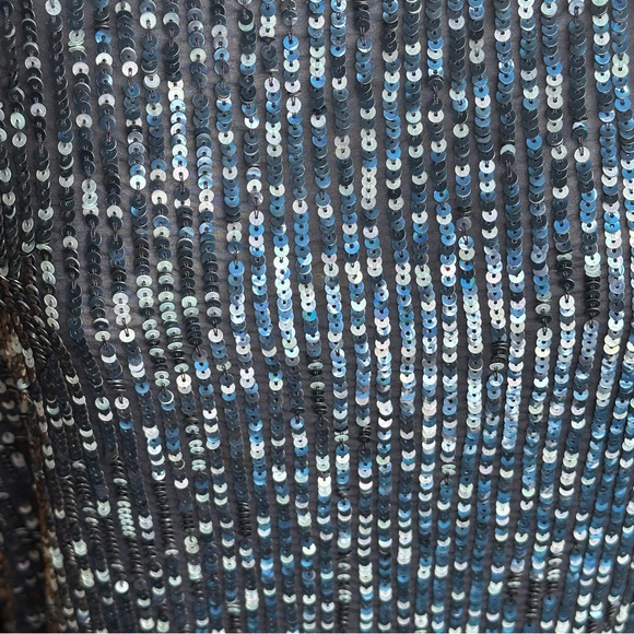 Calypso St. Barth Dark Blue Sequined Silk Tank Top - XS - excellent condition - Picture 8 of 10